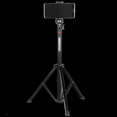 China KINGJOY PORTABLE Own Brand Push Locking System Light Stand Camera Tripod with 360 Pan/Tilt Head for Ring Light Phone for sale