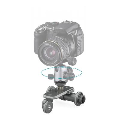 China Kingjoy PPL-06 Video Camera Motorized 3-Wheel Pulley Electric Video Car Dolly Rolling Slider Skater for sale