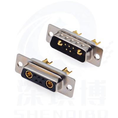 China Zinc alloy D-SUB High Current Connector 7W2 Head High Current 5+2 DB7 Mixed Car Pin-welded Wire Connector for sale