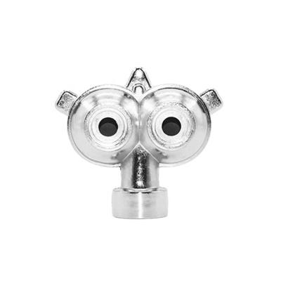 China Fast Delivery Garden Circle Pattern Metal Twin Spot Sprinkler for sale