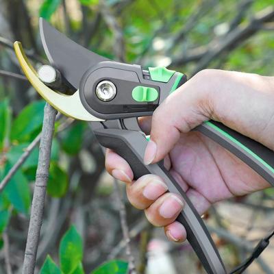 China Multifunctional Anti-Slip Handle Shears with SK5 Blade and Safety Stainless Steel Anti-Slip Garden Shears Can Cut Smoothly for sale