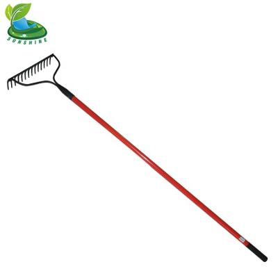 China Durable 14tT Metal Grass Rake Garden Claw Rake for sale