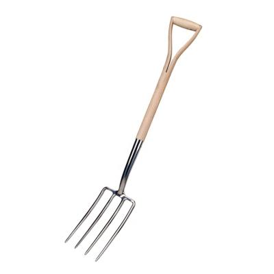 China Traditional English Garden Work Farmhouse Sun Style Stainless Steel Border Fork for sale