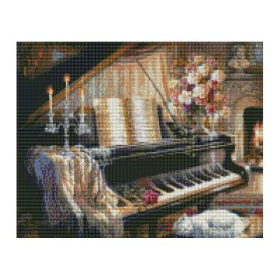 China New beautiful classic/postmodern explosive modern exquisite 5d piano diamond painting for sale