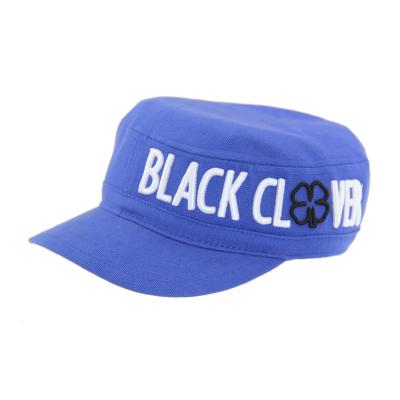 China SGS Blue Canvas Military Cap Embroidery Casual Embroidered Military Caps OEM Printing for sale