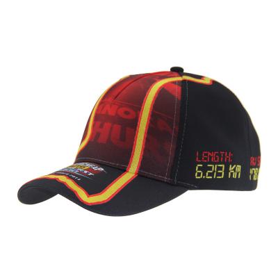 China Breathable 100% Polyester Baseball Caps With Flat Embroidery Logo for sale