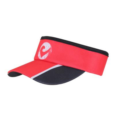 China Capa de visor solar de deportes de moda con logotipo de impresión por sublimación en el frente y la parte posterior en venta