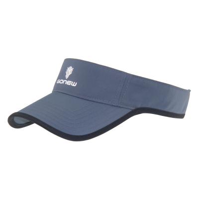 China Polyester Tennis Sun Visor Cap Running Sun Visors  With Velcro Back Closure for sale