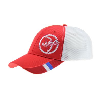 Κίνα 100% Polyester Mesh Fitted Baseball Caps Αναπνευστικά 6 Πίνακες Προσαρμοσμένη κεντή προς πώληση