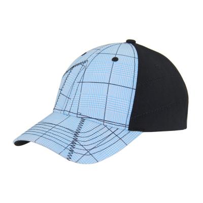 China Moda 6 Panel de verificación de algodón bordado gorras de béisbol, bajo perfil ajustable gorra de hombres y mujeres en venta