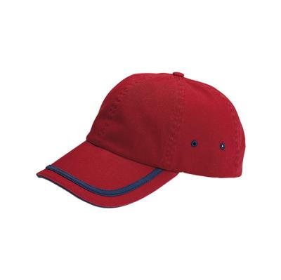 China Seis paneles de algodón gorras de béisbol no construidas gorras de béisbol al aire libre cerradura de velcro en venta