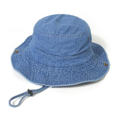 Chine Chapeau de pêcheur pliable en denim unisexe à vendre