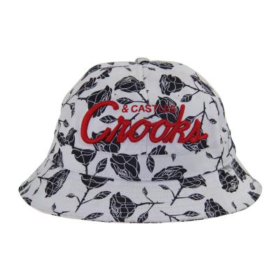 China OEM 100% Cotton 6 Panel Bucket Hat Embroidery Bucket Hat Adjustable Size for sale