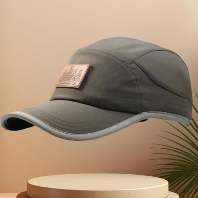 China 5 Panelen Mannen Grijzige Snelle Droge Polyester Baseball Caps Running Baseball Hoed Te koop