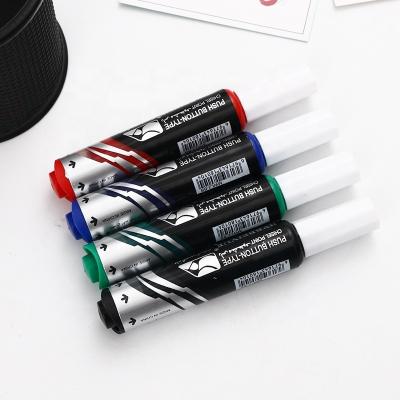 China School/Office Erasable Push Button New Type Liquid Dry Ink Pen And Multicolor Whiteboard Marker Button for sale