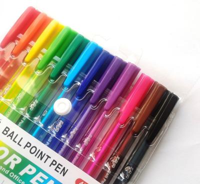 China Nice Writing Feeling Multi Color Plastic Cheap Ballpoint Pen For Promotion And Office for sale