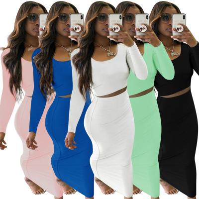 China 2021 New Aumtum Sustainable Apparel Ladies Long Sleeve Bodycon Casual Outfits Women for sale