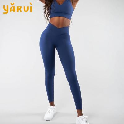 China European and American naked pants women's high waist yoga peach buttocks fitness pants quick-drying breathable running yoga pants for sale