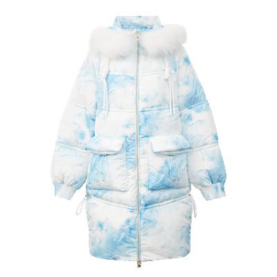 China Anti-Wrinkle Wholesale Custom Parkas Feminine Women Winter Plus Size Long Hooded Snow Coat Jackets for sale