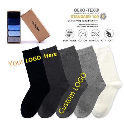 China For Logo Embroidered Crew Knit Dress custom made colorful cheap diabetic business sock custom formal embroidered custom men's men's socks cotton for sale