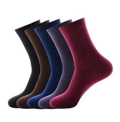 China For Crew Diabetic Colorful Plain Gray Black Breathable Ribbed Dress White Solid Business Custom Knit Cotton Socks Men for sale