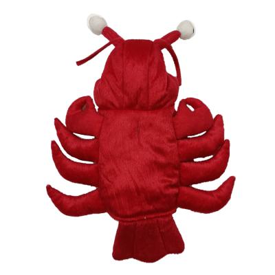 China BOKHOUSE Custom Pet Lobster Claw Mascott Shrimp Red Stocked Costume Clothes Outfit For Pets Dogs Cats for sale