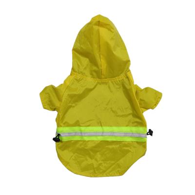 China Wholesale Stocked Layer Mesh Wear Yellow Hooded Zip Dog Clothes Raincoat BOKHOUSE Double Up Raincoat Jacket Puppy Raincoat for sale