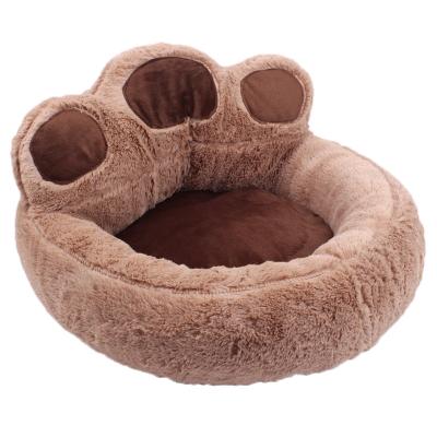 China Cute Paw Dog Cat Nest Sofa Bear Claw Beds Removable Washable Soft Comfortable Soft Plush BOKHOUSE Pet Removable Beds For Dogs for sale