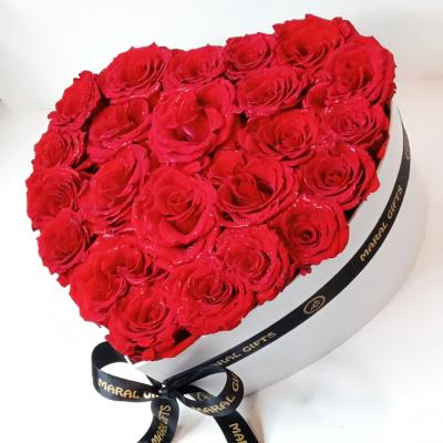 China A Grade Grade New Rose Preserved Flower Basket Eternal Amazon Eternal Red Flower List Gift Sets For Valentines Day for sale