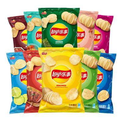 China Natural Wholesale Multi Snack Chips Casual Food Bagged Les Flavor Crisps Ready Made for sale