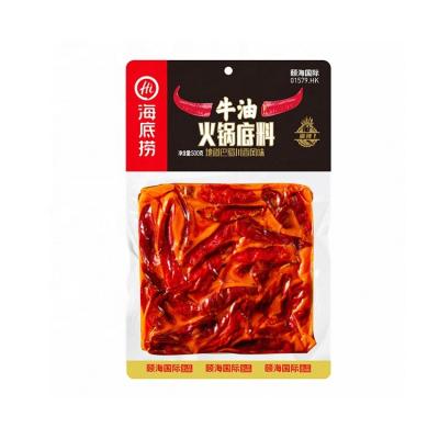 China Put it in the Spicy Hot Base Handmade 500g Little Authentic Flavor Butter Cook Haidilao Sichuan Pot and Pot Seasoning 500g Per Bag for sale