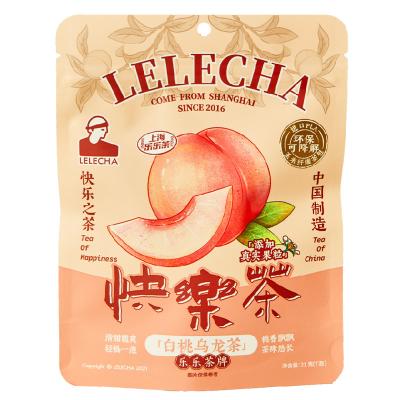 China LELECHA Happy Tea White Peach Oolong Tea Bags Brewed Tea Flower and Fruit Tea for sale