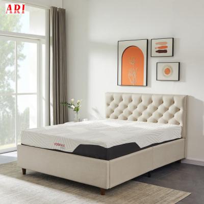 China Storage Customized Size Fabric Tufted Upholstered Beds With Storage Platform Bed Bedroom Furniture for sale