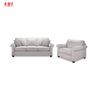 China Removable Cover Furniture Fabric Round Home Upholstered Arm Sofa Set Furniture for sale