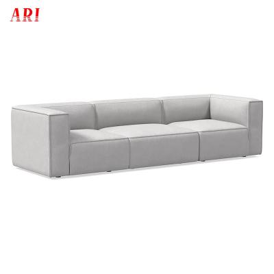 China Removable Cover Gray Fabric Home Furniture Contemporary Modular Sofa Couch for sale