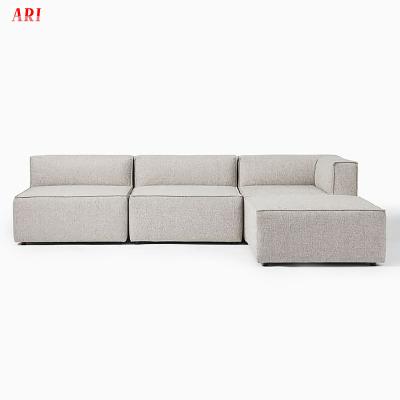 China Modern Home Fabric Removable Cover Furniture Chaise Lounge Modular Sofa Couch for sale