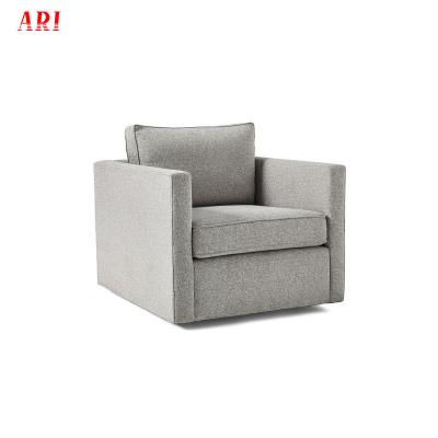 China Modern Armchair Living Room Leisure Swivel Chair Fabric Rotating Chairs For Home Furniture for sale