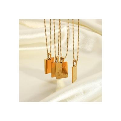 China New Design Stainless Steel Fashion Pendants Square Jewelry From Europe and America for sale