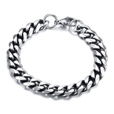 China Hip Hop 2022 Trending Men's Simple Titanium Steel Bracelet High Quality Bracelet for sale