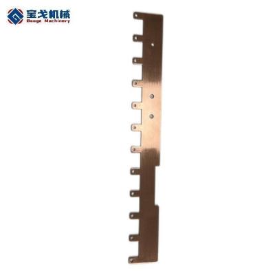 China Customized Request 99.99% T2 Red Copper Circuit Breaker Busbars Electrical Components for sale