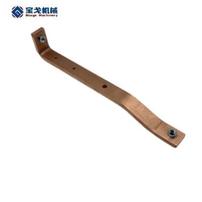 China Electric Power Industry Red Copper Bending Busbar for PVC Cover and Sturdy Connection for sale