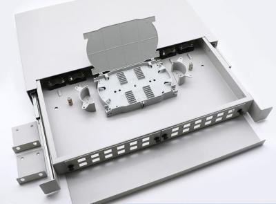 China La caja montada estante de la terminación de la fibra óptica, la caja terminal de acero modifica tamaño para requisitos particulares en venta