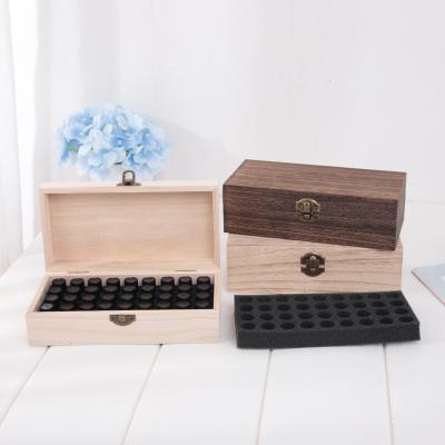 China China Essential Oil Storage Box Wooden Essential Oil Storage Organizer 36 Slots for sale