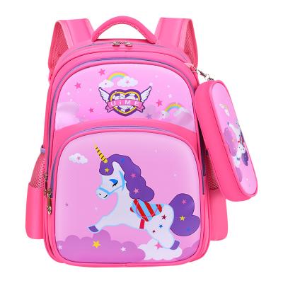 China Waterproof Cartoon Figure Prints Primary School Bookbag Children School Backpack Sets For Girls for sale