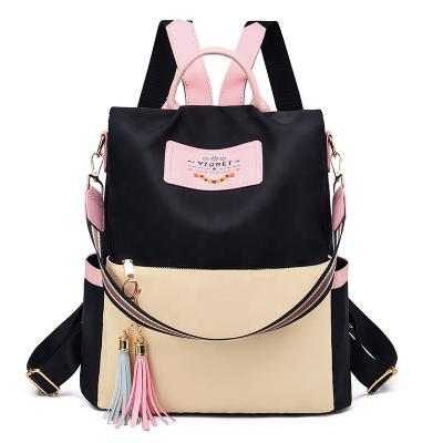 China Waterproof Women Bags Oxford Backpack Purse Zipper Bags Casual Backpacks Shoulder Bags for sale