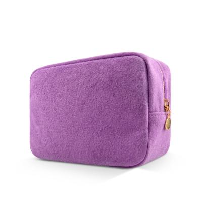 China Waterproof Zippered Makeup Pouch for Women and Girls, Cute Large Capacity Travel Organizer Suitable for Purse for sale