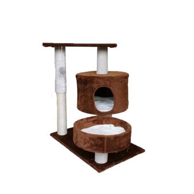 China Viable Factory Direct Shipping Interactive Cat Climbing Frame Deluxe Cat Scratcher Toys for sale