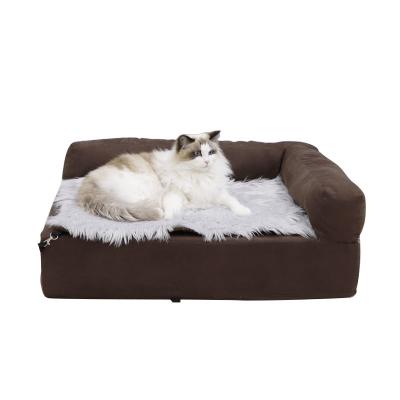 China Removable Large Dog Bed Waterproof Fashion Pet Blanket Memory Foam Pet Bed Dog Cradle Bed for sale