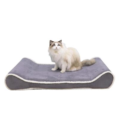 China Detachable Luxury Waterproof Orthopedic Pet Bed Memory Foam Dog Bed Blanket DXL Dog Cradle Cooling Bed for sale