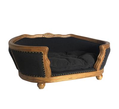 China High Quality Viable Dog Furniture Wooden Sofa Bed Home Indoor Wooden Pet Bed For Dog for sale